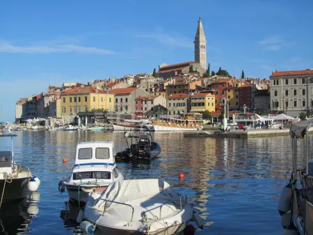 Morgenstimmung am Hafen von Rovinj