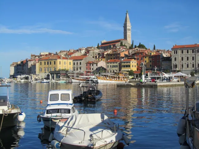 Morgenstimmung am Hafen von Rovinj