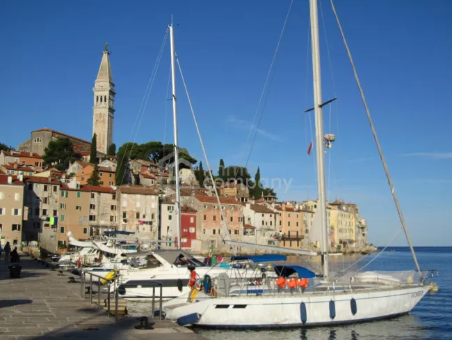 Morgenstimmung am Hafen von Rovinj