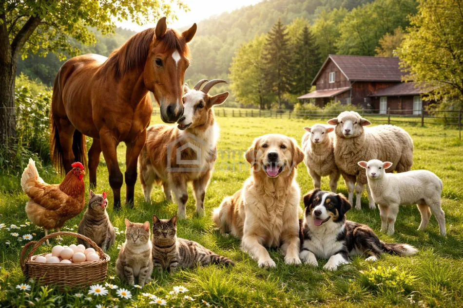 NATURIDYLLE MIT HERZ - Bungalow mit großem Garten und Platz für Ihre Tiere! - Titelbild