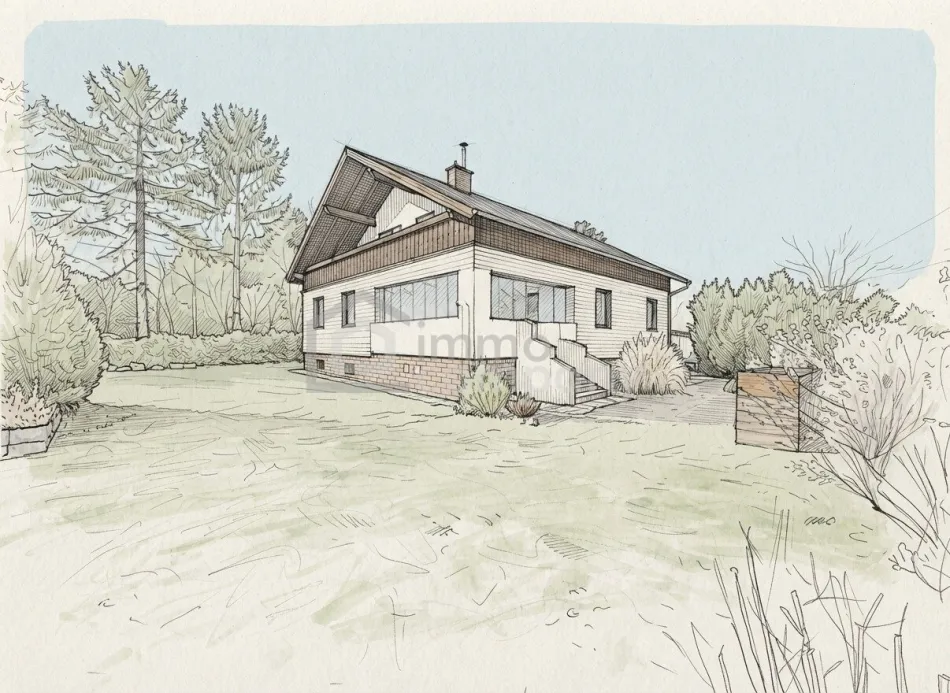 Einfamilienhaus / Zweifamilienhaus in 1220 Wien mit großem Garten und Poolhaus - Bild