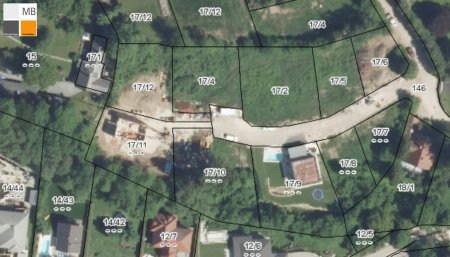Lageplan von oben