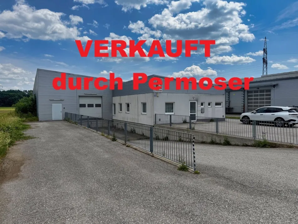 500 m² große Halle mit ca. 150 m² Bürotrakt an der Abfahrt S4 zu verkaufen - Bild