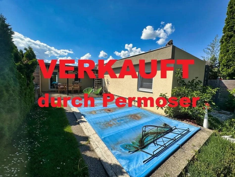 modernisierter, winterfester Bungalow mit Garage und Gartenhäuschen auf Pachtgrund in Neufeld am See zu verkaufen - Bild