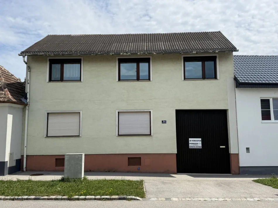Zweifamilienhaus mit Stadl und großem Potenzial in Pöttsching – auch als großes Einfamilienhaus nutzbar - Titelbild