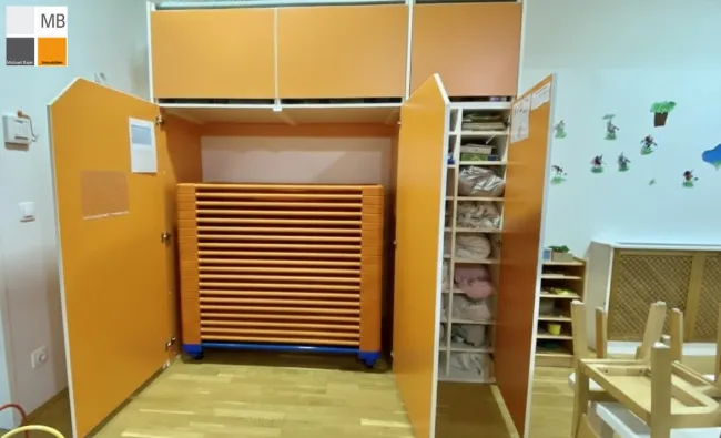 Stapelbare Bettchen für den Mittagsschlaf