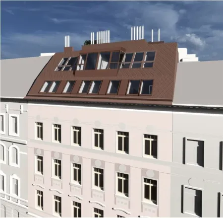 Baubewilligter Rohdachboden für 3 Terrassenwohnungen