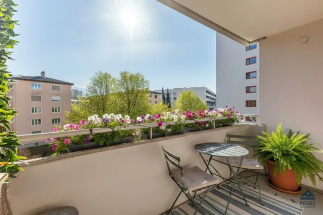 "SUNSHINE": 3-Zimmer-Wohnung mit Balkon und Tiefgarage, Nähe Salzach/ PMU - Titelbild
