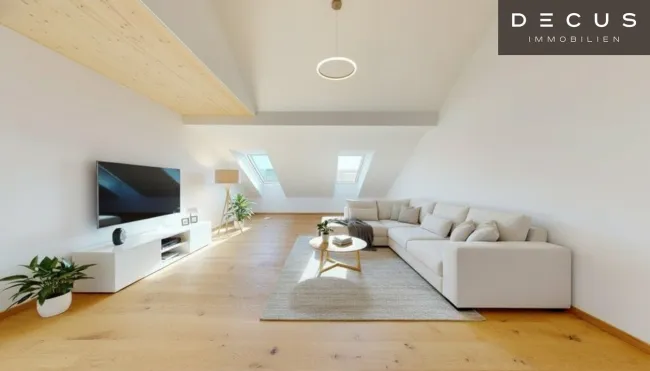 | EXKLUSIV & LICHTDURCHFLUTET | DACHGESCHOSS - MAISONETTE | 4 ZIMMER & OFFENER WOHN-KÜCHENBEREICH | CA. 155m² | MIT BLICK AUF DEN SCHLOSSBERG | DIREKTER LIFTZUGANG | 2 TERRASSEN | TOP LAGE - Titelbild