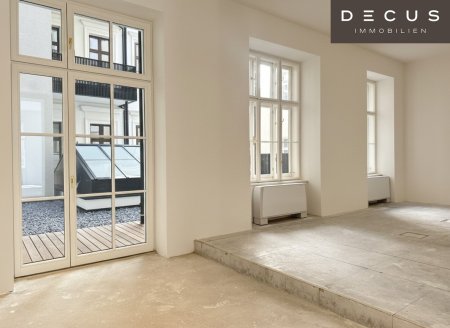 | Top-Standort beim Rathaus – urban, präsent, optimal vernetzt | Altbaubüro mit Terrasse