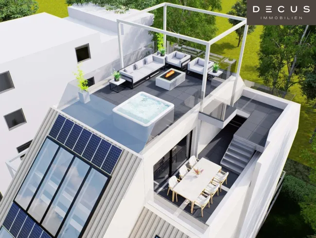 PENTHOUSE AUF 3 EBENEN MIT PANORAMABLICK ÜBER WIEN - Bild