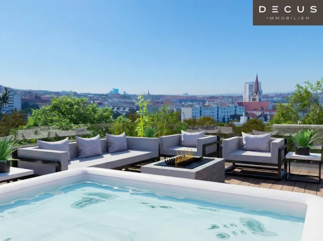 PENTHOUSE AUF 3 EBENEN MIT PANORAMABLICK ÜBER WIEN - Bild