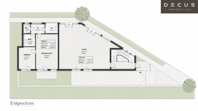 Bauträgergrundstück I Toplage in der Oberlisse I Attraktives Wohn- und Geschäftshausprojekt I 602,5m² Netto-Wohnfläche I 2 Minuten von Wien entfernt - Bild