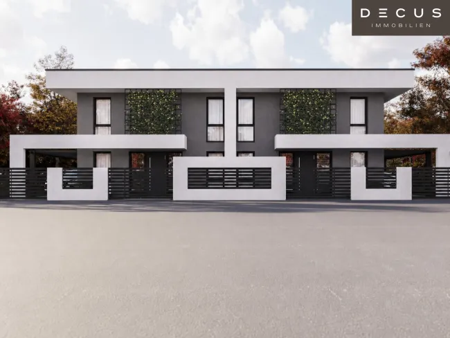 BAUBEWILLIGTES DOPPELHAUSPROJEKT IN GERASDORF BEI WIEN | ZWEI MODERNE WOHNEINHEITEN MIT EIGENGARTEN - Bild