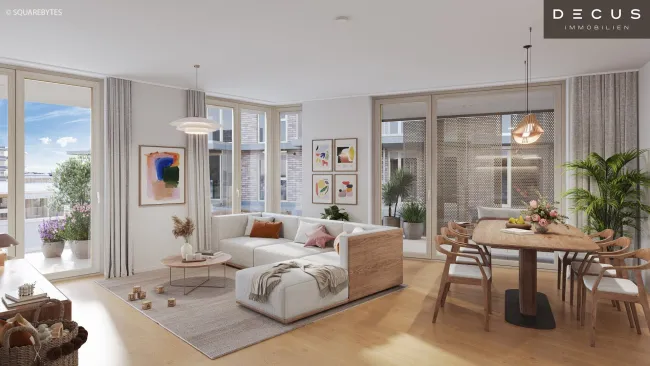 + BALKON + VILLAGE IM DRITTEN + BAUFELD 13 + ERSTBEZUG + EIGENTUMSWOHNUNGEN + STADTQUARTIER IM DRITTEN - Titelbild