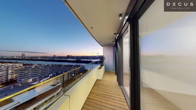 | DANUBEFLATS | PREMIUM-LIVING IM 19. STOCK MIT BALKON & 5-STAR-SERVICE | ANLEGERPREIS - Titelbild