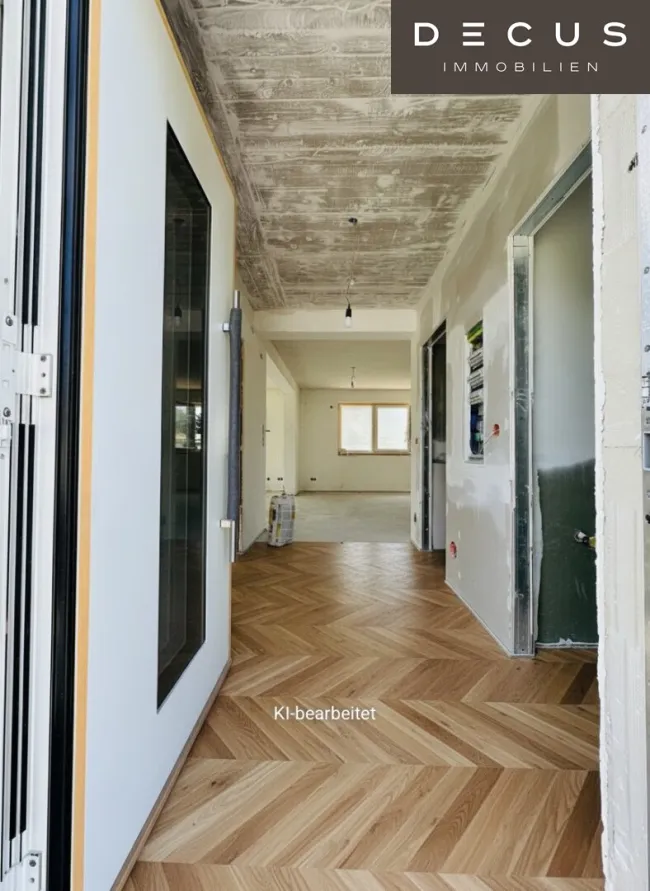 Exklusive 3-Zi-Wohnung 81m² mit Garten, Terrasse & Kamin in 1210 Wien – Erstbezug! - Bild