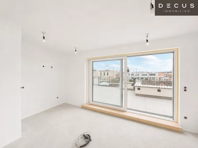 | 3,5 ZIMMER WOHNUNG | STILVOLLE DACHTRAUM-MAISONETTE | 2 TERRASSEN | MEIDLING | - Bild