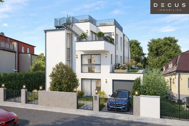 Exklusives Wohnen nahe Alte Donau | Bewilligtes Doppelhaus-Projekt | Sofort starten | Unbefristeter Pachtgrund - Bild