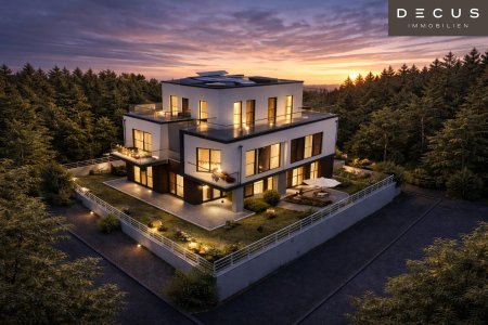 | Exklusive Villa am Bartberg in Pressbaum | Panoramablick auf den Wienerwaldsee & direkte Waldrandlage | Schlüsselfertig |