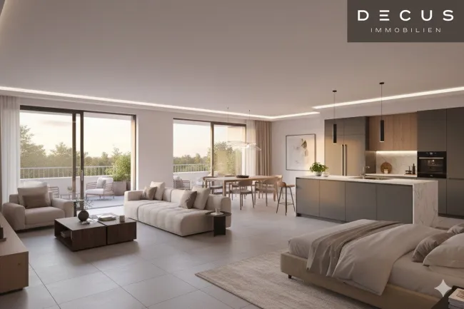 Rarität am Markt | Eigengrund | Exklusives Doppelhaus direkt in der 1. Reihe an der Alten Donau | freier, unverbaubarer Blick aufs Wasser | Schlüsselfertig - Bild