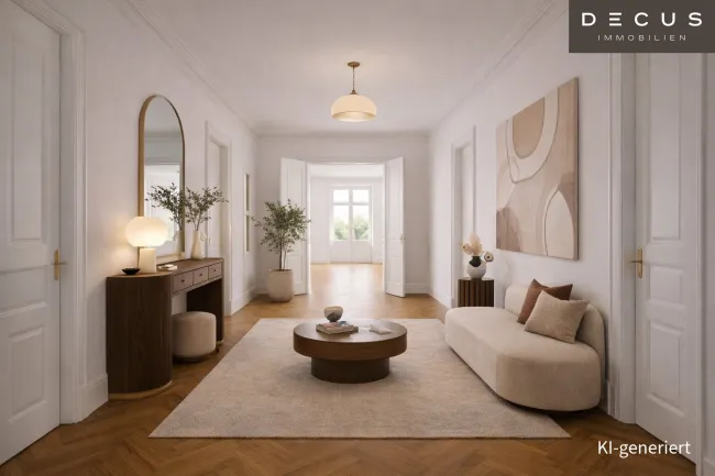 RESIDENZ AM BELVEDERE | ELEGANTES WOHNEN AUF GESAMTER ETAGE | MIT RUHIGER TERRASSE - Bild