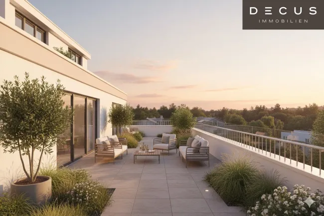 Exklusive Doppelhaushälfte mit großzügiger Dachterrasse direkt am Mühlwasser | Eigengrund | Schlüsselfertig - Bild