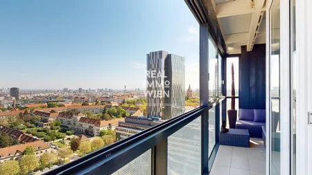Wienerberg City – Exklusive 4 Zimmer Maisonette mit Dachpool & Panoramablick