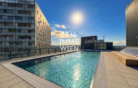 Wienerberg City – Exklusive 4 Zimmer Maisonette mit Dachpool & Panoramablick