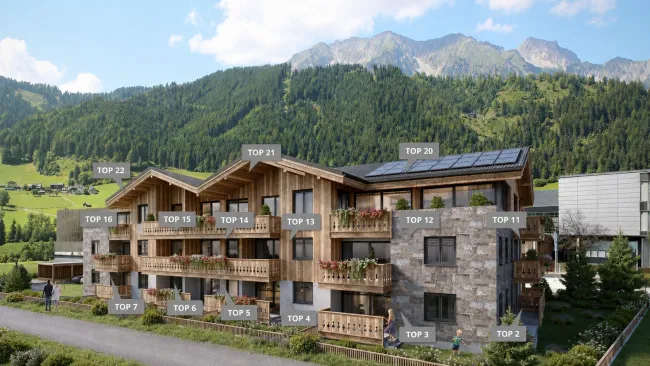 ALPINES WOHNEN mit KOMFORT – Neubauwohnung in Schladming, direkt an der Planai West - Bild