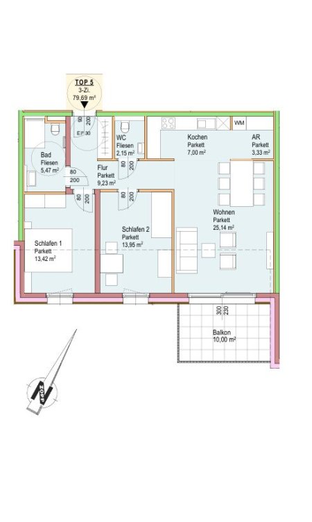 NEUBAUPROJEKT: PRÖLLHOFSTRASSE | OBERALM - 3 Zimmer Balkonwohnung - PROVISIONSFREI!