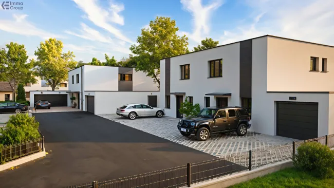 Doppelhaushälfte in Randlage mit XL-Garage – Marchtrenk (Top 6) - Titelbild