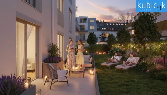 Am Freihof 5 | 1220 Wien | Sommerabend | Top 1.02 (Visualisierung)