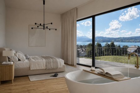 Exklusive Neubau-Villa mit beeindruckendem Panoramablick auf den Attersee