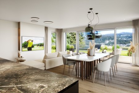 Exklusive Gartenresidenz in erster Seereihe am Wörthersee – großzügige Außenflächen, klare Architektur und außergewöhnliches Wohngefühl