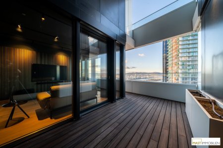 Luxuriöses Highrise-Apartment im 40. Stock – rund 87 m² Nutzfläche – Panoramablick über Donau & Kahlenberg | DANUBEFLATS