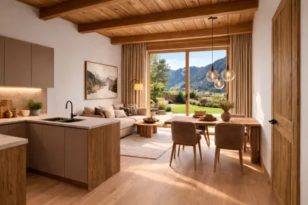 Premium-Gartenwohnung mit großzügiger Terrasse, Privatgarten & alpinem Wohngefühl