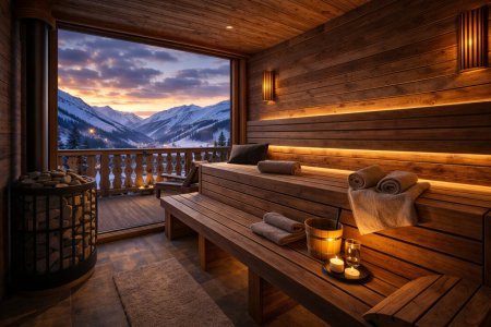 Premium-Chaletwohnung mit Balkon, Sauna und Bergpanorama