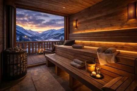 Premium-Chaletwohnung mit Balkon, Sauna und Bergpanorama
