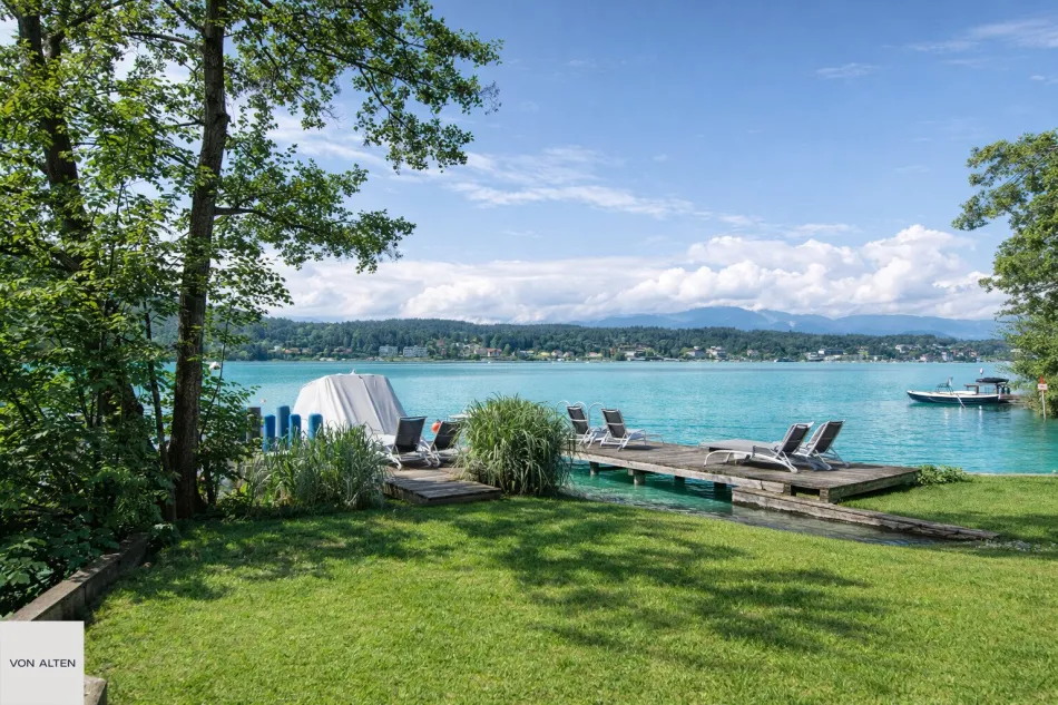 Rarität am Wörthersee – Grundstück mit Baubewilligung & Seezugang - Titelbild