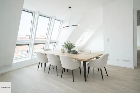 Erstbezugs-Dachgeschosswohnung auf einer Ebene mit großzügiger Terrasse, Privatlift & eigenem Zugang