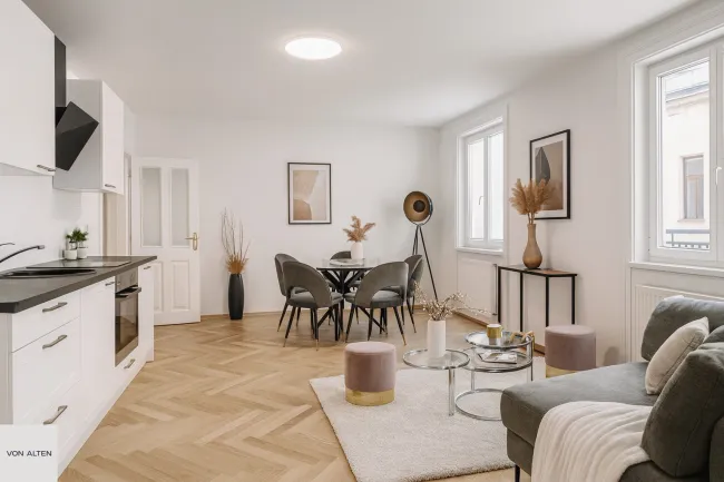 Freier MZ: Ruhige 3-Zimmer-Wohnung mit Loggia nahe Mariahilfer Straße ***befristet vermietet*** - Titelbild