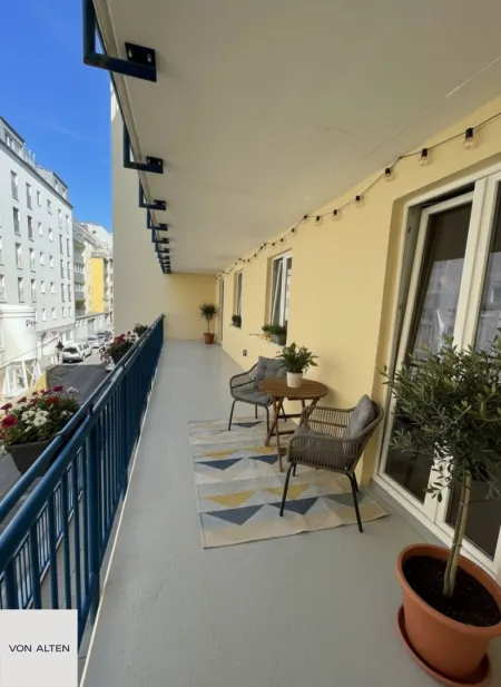 Freier MZ: Ruhige 3-Zimmer-Wohnung mit Loggia nahe Mariahilfer Straße ***befristet vermietet***
