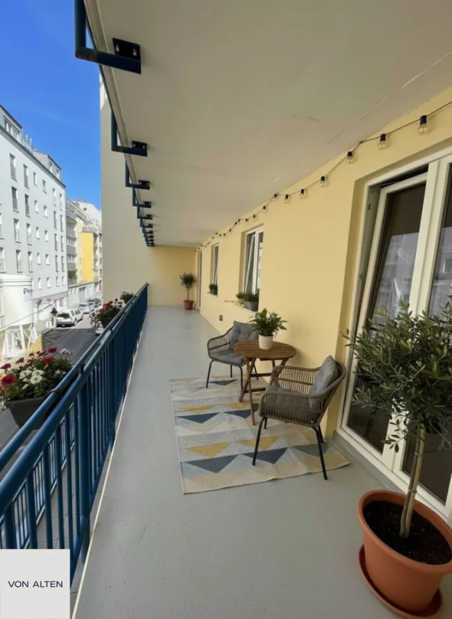 Freier MZ: Ruhige 3-Zimmer-Wohnung mit Loggia nahe Mariahilfer Straße ***befristet vermietet*** - Bild