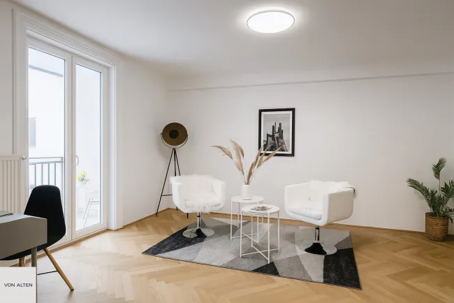 Freier MZ: Ruhige 3-Zimmer-Wohnung mit Loggia nahe Mariahilfer Straße ***befristet vermietet*** - Bild