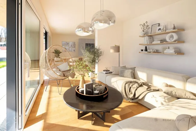 Neubau-Gartenwohnung mit Terrasse & Grünfläche – Wohnen auf höchstem Niveau - Titelbild