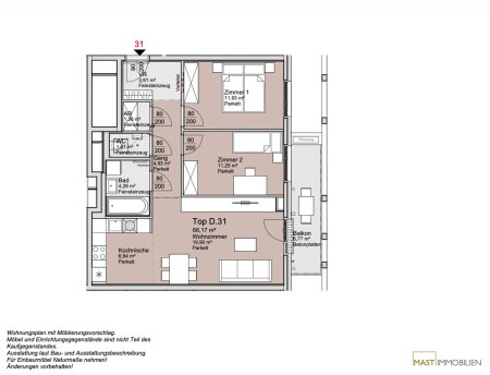 *unweit vom Donauzentrum* 3-Zimmer Familienwohnung!