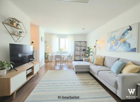 Dachgeschoßwohnung im Zentrum Bisambergs | 2 Zimmer | 2 Terrassen | 2018 komplett saniert | Kellerabteil | Blick auf die Burg Kreuzenstein