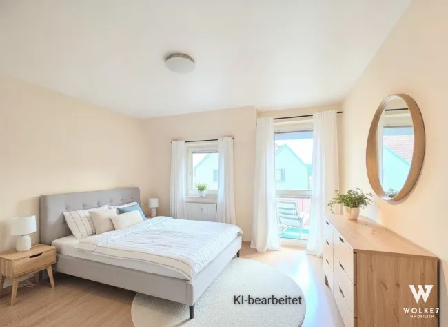 Zentrale 3-Zimmer-Wohnung in Korneuburg | ca. 76,35 m2 | Tiefgaragenplatz | Balkon | Fahrradraum - Bild