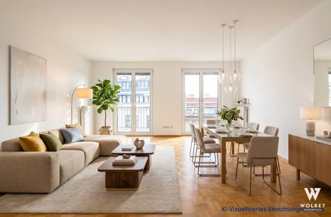 Exklusive 4-Zimmer-Wohnung mit Loggia im 19. Bezirk | Nähe U4, U6 & Währinger Park | Tiefgaragenplatz | Vielseitiges Nutzungspotenzial - Bild